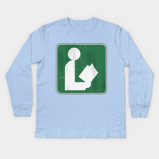 Library Here Kids Long Sleeve T-Shirt